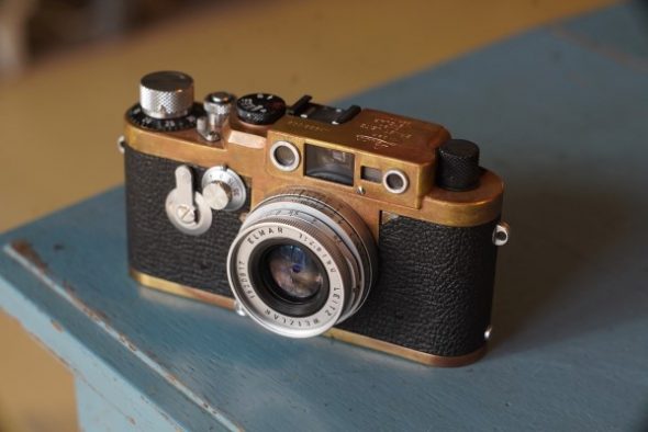Leica IIIG Black Paint body, partly genuine / brass / complete