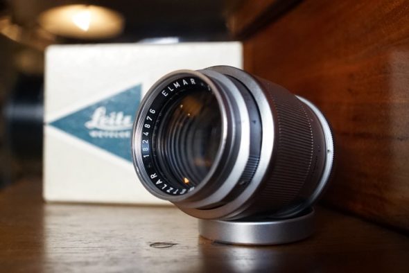 Leica Leitz Elmar 4 / 135mm, Short focus mount, Boxed