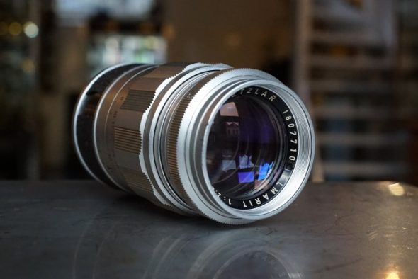 Leica Leitz Wetzlar Elmarit 90mm F/2.8 chrome M-mount lens