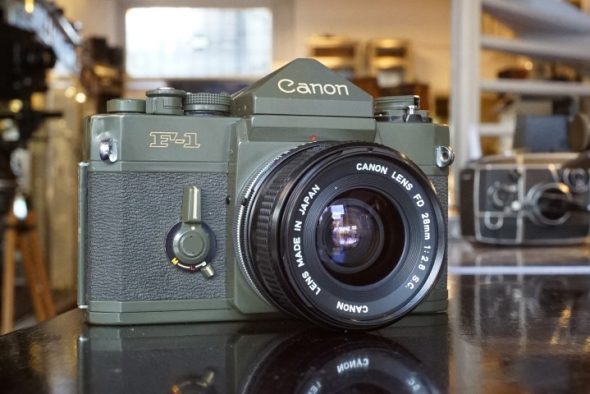 Canon OD-F1 (F-1n Olive Drab) + FD 28mm f/2.8