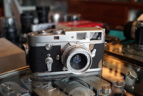 Leica M2 kit with Summaron 35mm F/3.5 lens, faulty/crashed