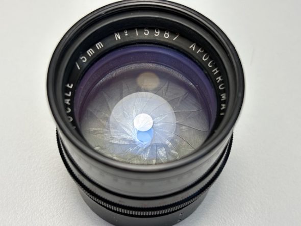 Kinoptik Paris Apochromat 75mm F/2 lenshead with M42 mount