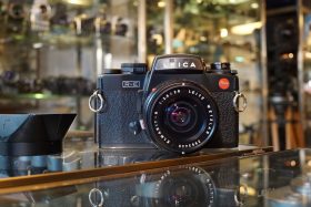 Leica R-E camera + Leitz Elmarit-R 2.8 / 28mm 3-cam