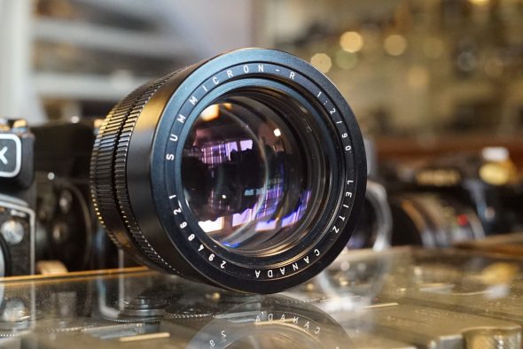 Leica Leitz Summicron-R 90mm f/2 lens 3-cam