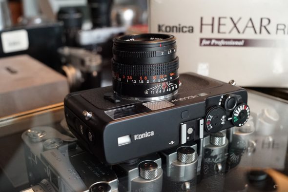 Konica Hexar RF kit with Hexanon 1:2 / 50mm lens