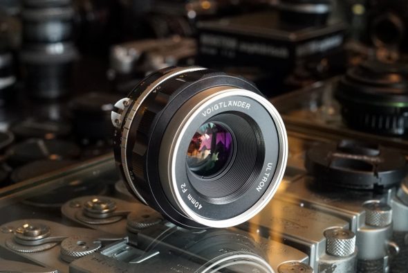 Voigtlander Ultron 40mm F2, Nikon AI-s fit