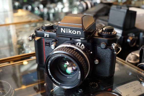 Nikon F3HP + 3x fast Nikkor prime lenses bundle – Rental