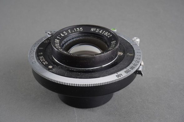 Boyer Saphir Color 1:4.5 / 135mm lens in Synchro compur shutter