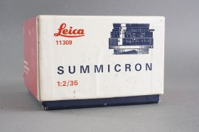 Leica Leitz Summicron 2 / 35mm box only, vintage item 1970s 11309
