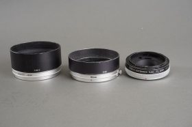 small lot of vintage Canon accs: T-60-2 and S-60 hoods + FL 15mm extension tube