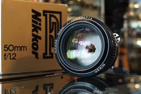 Nikon Nikkor 1:1.2 / 50mm AI-s lens, Boxed
