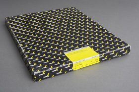 box of OrwoPan 100 18×24 cm film, 25 sheets, expired 04/1996