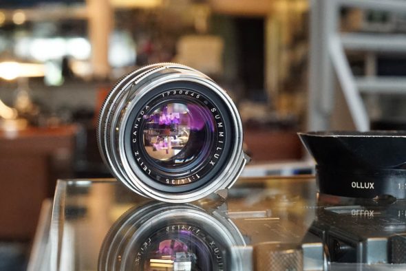 Leica Leitz Summilux 1:1.4 / 35mm “steel rim” + Ollux