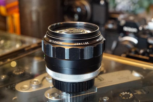 Minolta MC Rokkor-PG 1:1.2 f=58mm lens