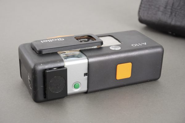Rollei A110 miniature camera, in case