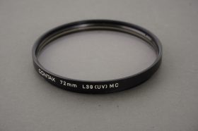 Contax 72mm L39 UV filter, MC (Multicoated)
