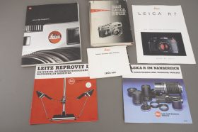various literature and manuals, Leica and Hasselblad mostly, all in German