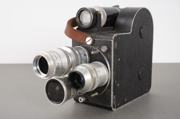 LD8 8mm film camera with 3x SOM Berthiot lenses, D-mount