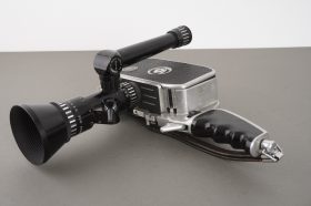 Pailard Bollex 8mm camera with 8-40mm f/1.9 Pan-Cinor SOM Berthiot lens
