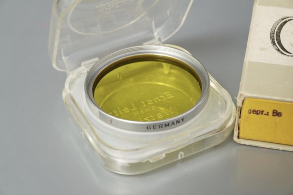 Leica Leitz Yellow 1 filter, E39 mount (boxed)