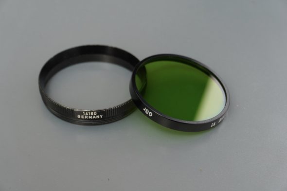 Leica Leitz filter Serie VI, Green Ggr + 14160 adapter ring
