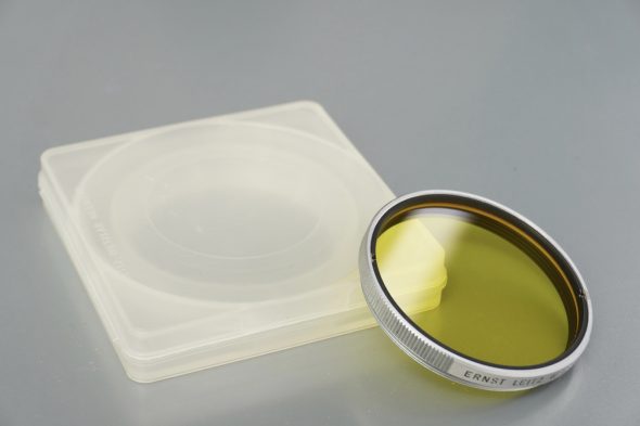 Leica Leitz filter Yellow 1, for early Elmarit 28mm and Super angulon 21mm 3.4