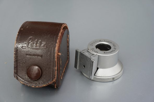 Leica Leitz finder for 9cm lenses, in leather case