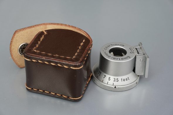 Leica Leitz finder for 9cm lenses, in leather case