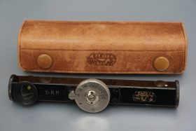 Leica Leitz Wetzlar rangefinder attachment, FODIS, with leather case
