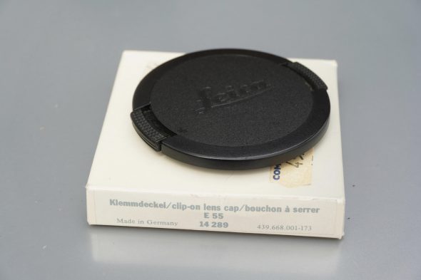 Leica 14289 E55 front lens cap, Boxed