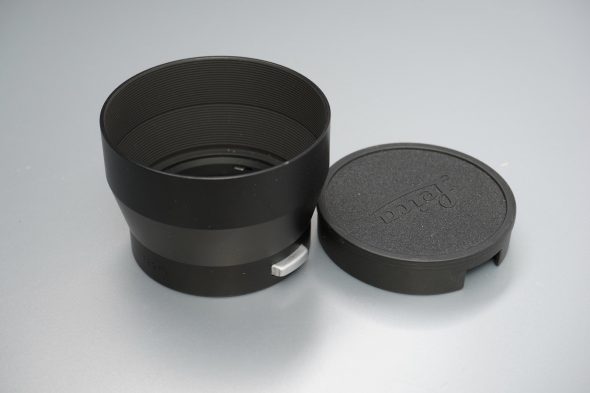 Leica Leitz 12575 lens hood, all black with late Leica cap