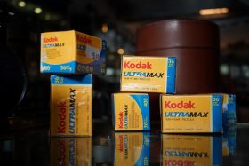 Kodak Ultramax 400, 135 film, 36 exposures. Expired 2009