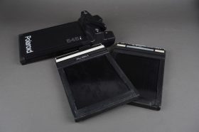 Polaroid 545i + 2x 4×5 DDS – Lisco Regal II + unmarked