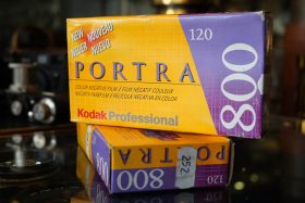 1x Kodak Portra 800 120 film, expired 2002