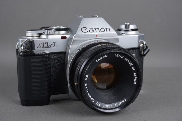 Canon FD 50mm 1:1.8 S.C. on AL-1 QF camera