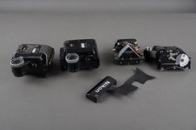 Set of Nikon F finders, in parts / for parts