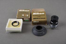 Nikon Nikkormat fit correction lens (-5.0D) + magnifier + eyecup