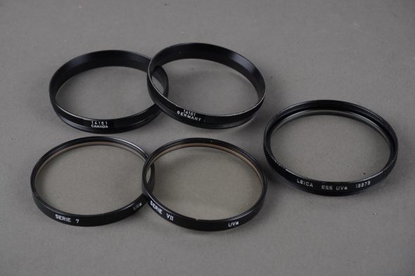 Leica 2x 13373 E55 UV filters series VII + retaning rings
