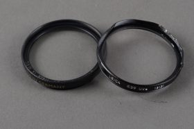 2x E39 UVa filters: 13131 Leica + B+W 010 MRC – bumped
