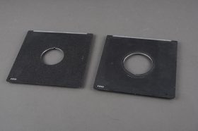 Toyo lens boards, 11x11cm, with 35mm and 41mm holes