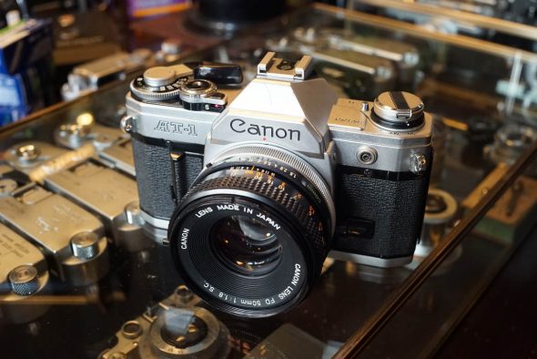 Canon AT-1 with Canon lens FD 1.8 / 50mm