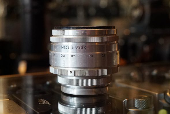 Helios-44 1:2 / 58mm, Chrome version in m39 + M42 adapter