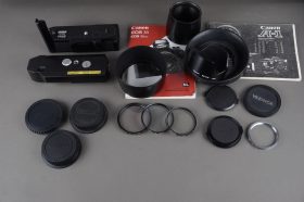 lot of (mostly) Canon accessories, incl BW-52B hood and Power Winder A2
