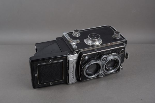 Rollei Rolleiflex 3.5 camera, worn