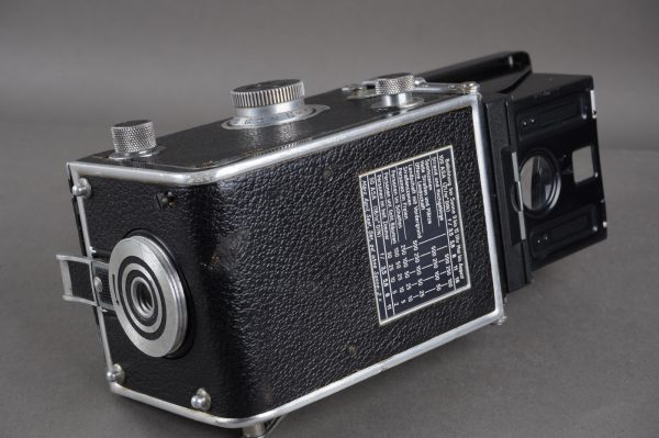 Rollei Rolleiflex 3.5 camera, worn