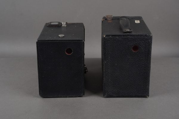 Brownie Target and Hawkeye Mod. C.C. Kodak box cameras
