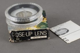 Minolta 55mm No. 0 close-up lens, boxed