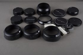 3x Olympus 50mm 1:1.4 rubber lens hood + extras