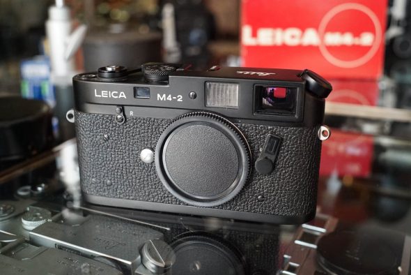 Leica M4-2 body black anodized, boxed and CLA’d