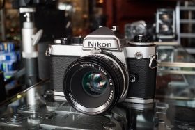 Nikon FE camera + Nikkor 1:2 / 50mm AI lens